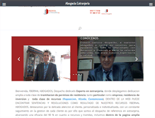 Tablet Screenshot of abogaciaextranjeria.es